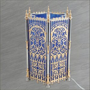 Светильник с синим стеклом 